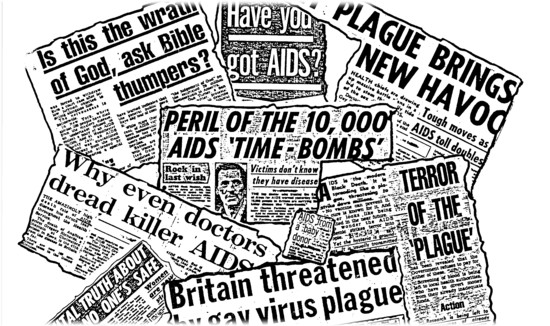 AIDS Press collage